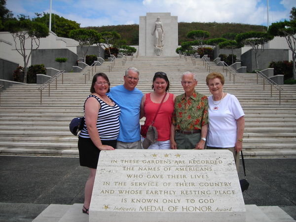 The whole gang - Punchbowl Cemetary