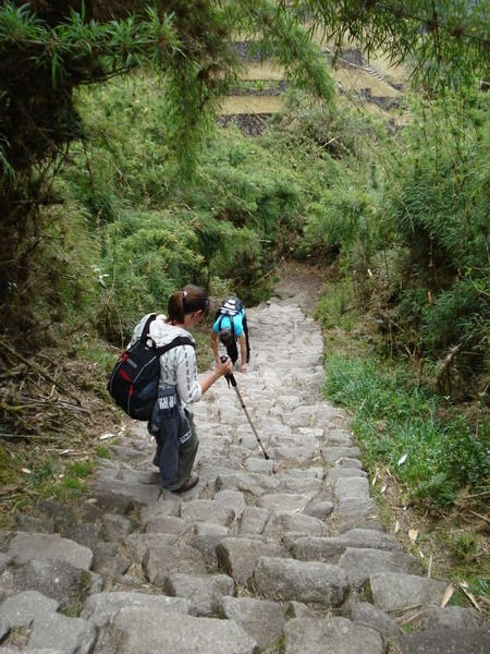 Going down Inca Stairs
