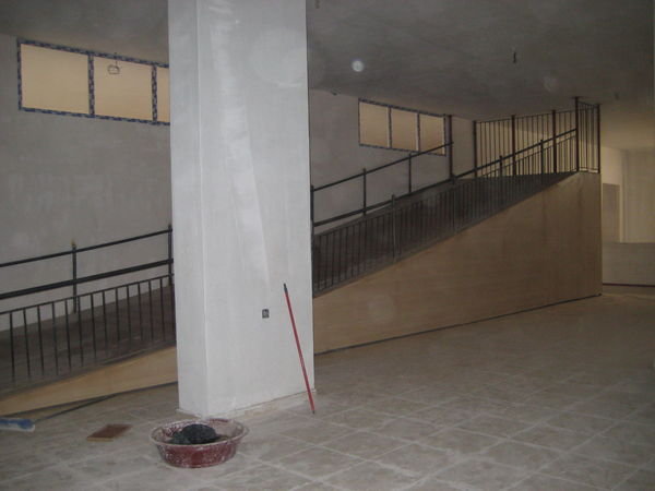 Basement sports area, and ramp