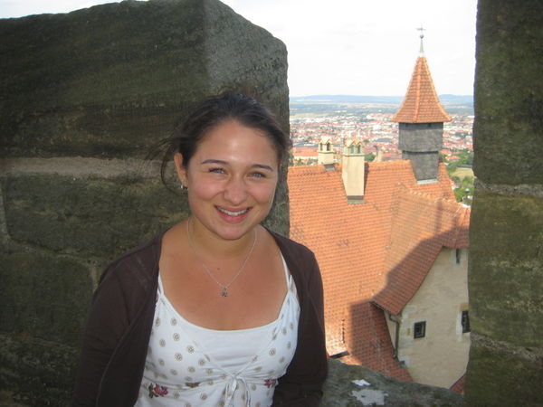 Me on a castle in Bamberg, Germany