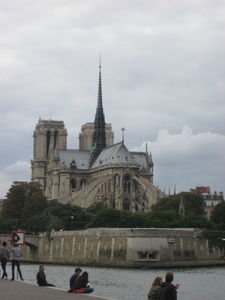 back side of Notre Dame Cathedral