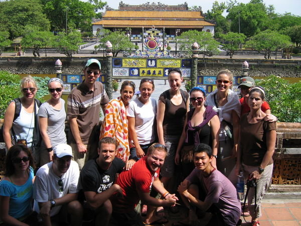 The group at the Citadel, Hue