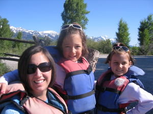 The Girls Rafting the Snake River