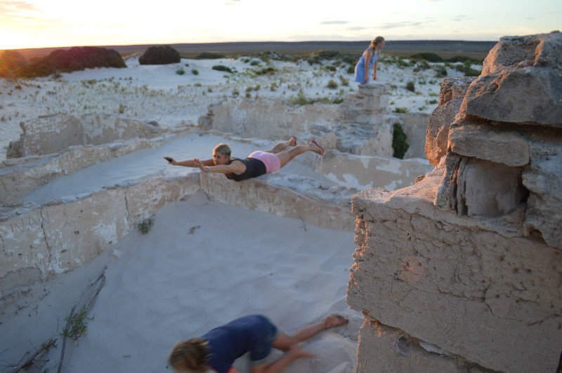 Planking on the ruins!
