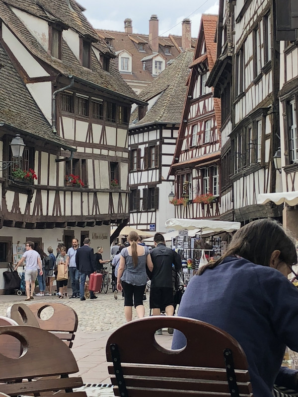 Petite France neighborhood on the canals of Strasbourg