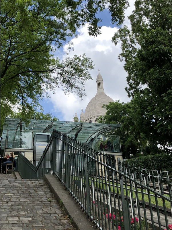 Doing the climb to Montmartre and Sacre Coeur