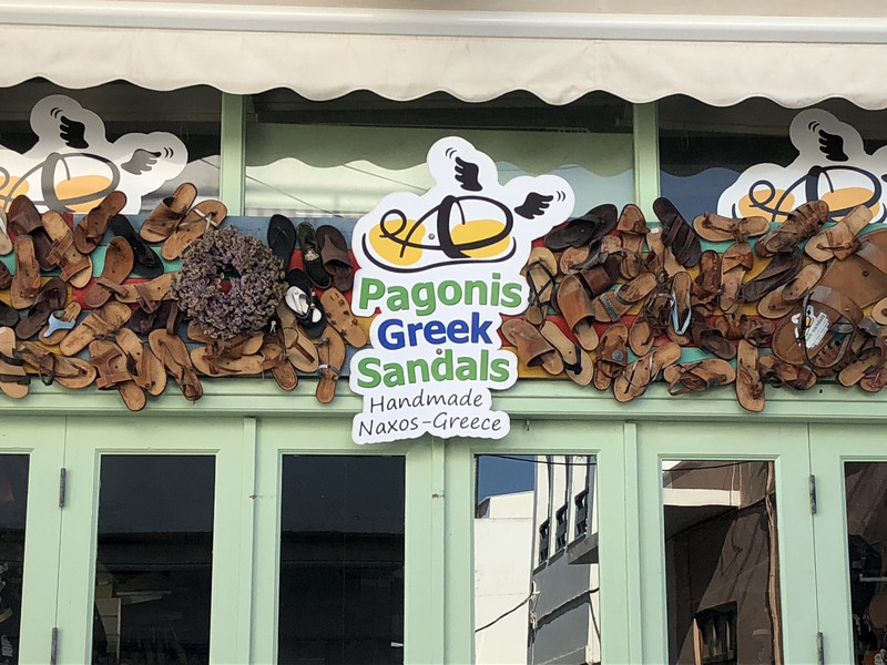 Naxos sandal shop