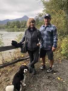 On a trail in Leavenworth, Washington with Zayus, Sue, and John