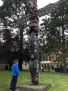 A Totem at the British Columbia Museum