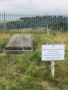 At the top of Beacon Hill, we visited the grave of the 5th Earl of Carnarvon.
