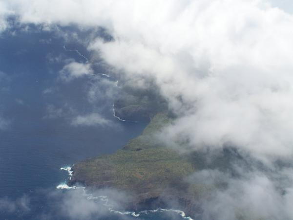Flying over Maui