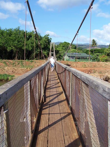 Swinging Bridge over the Menehune Ditch