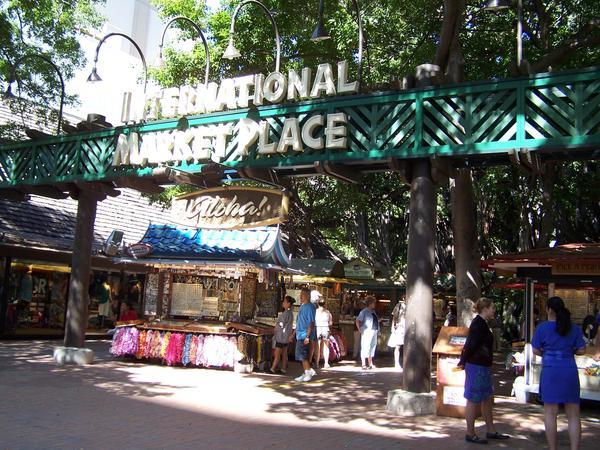 The Marketplace where Ron bought my Valentine's Day Lei