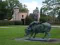 Bull statue at the Ringling Museum entrance