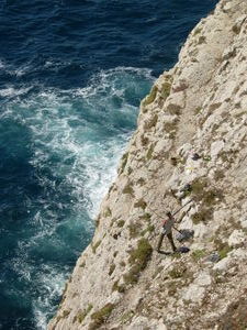 Fishing on the cliffs of Sagres