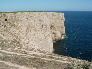 The sheer cliffs of Sagres