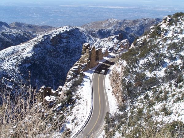 The road at Windy Point