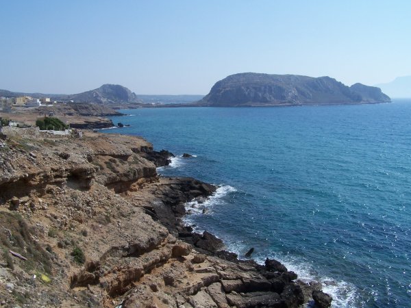 View of the sea from the village of Arkasa, Karpathos
