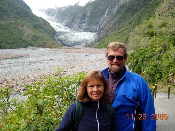 Ron, Pam, and the Franz Josef Glacier