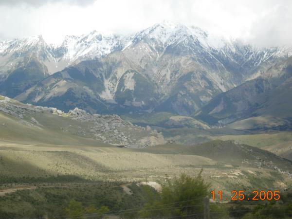 A view of the Southern Alps