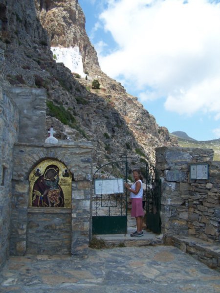 Entrance to Moni Hozoviotissis Monastery