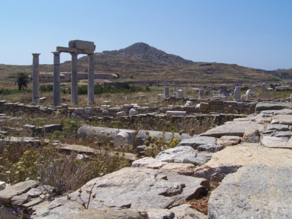 Third century BC Delos with Mt. Kynthos in the background