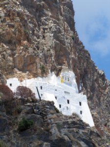 This monastery is built into the face of the cliff