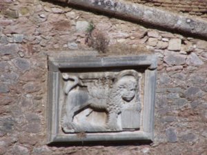 Venetian lion on the castle walls