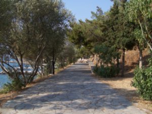 Walking the Nafplion promenade