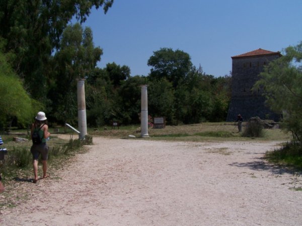 Butrint ruins - main entrance road