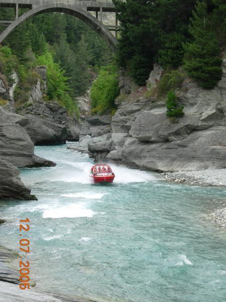 The Jet boats on the Shotover River