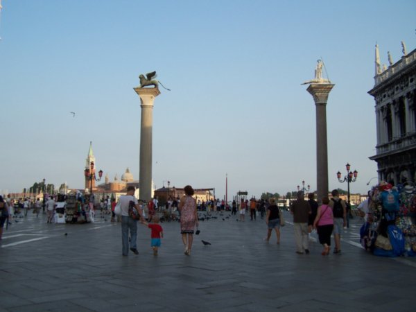 Entrance into the Square from the harbor