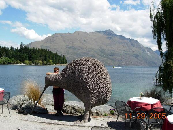 Pam encounters a Giant Kiwi