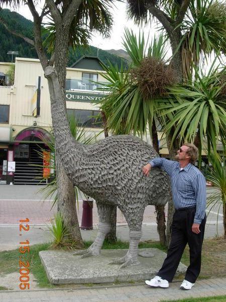 Ron taming the Giant Moa