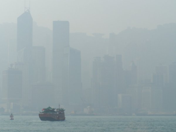 Smog over Hong Kong
