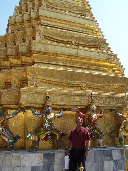 Ron at a  Stupa