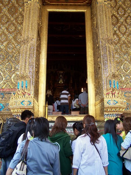 The temple with the Emerald Buddha