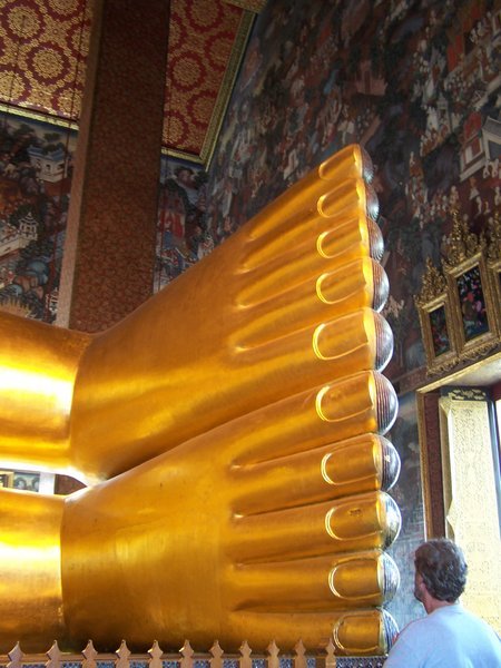 The Buddha's feet