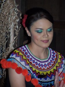An Iban traditional costume