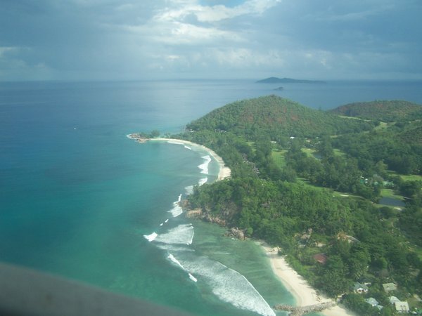 Praslin from the air