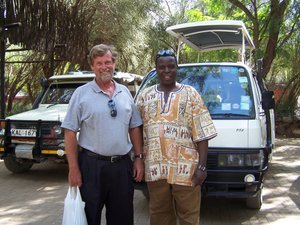 Ron and Jim before the afternoon game drive