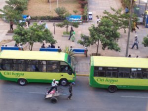 City buses in Nairobi