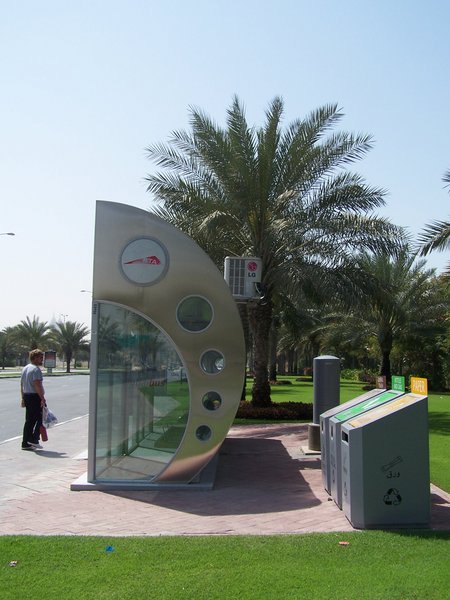 Air conditioned bus stops