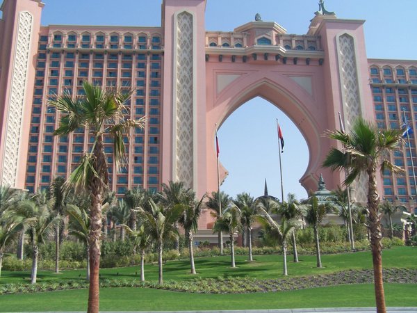 Atlantis Hotel at the end of Palm Jumeirah