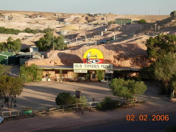 The opal mine that was once part of our motel