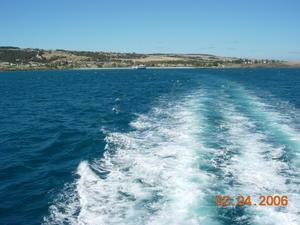 Kangaroo Island as we depart on the ferry for Adelaide