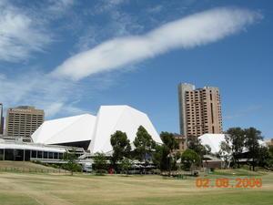 Adelaide Festival Center on the banks of the River Torrens