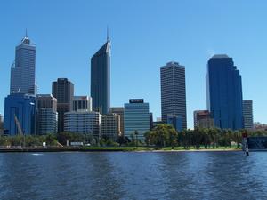 Perth from the boat - heading to Fremantle