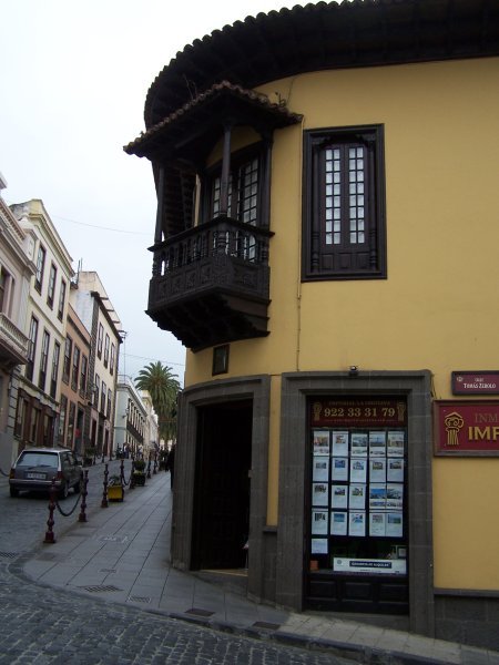 Pine balconies - typical of Canarian architecture