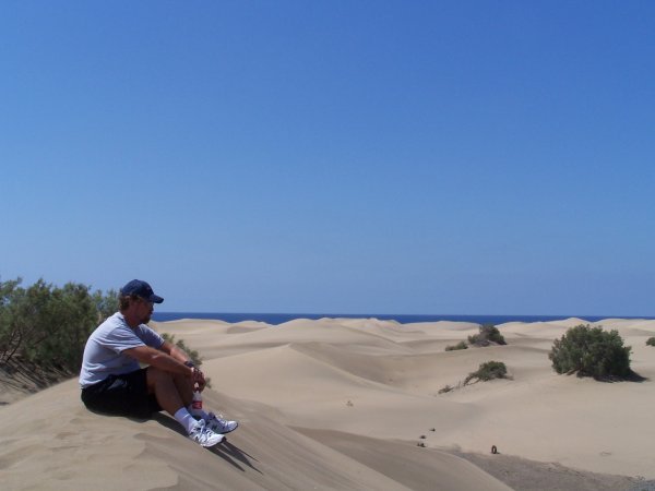 Hiking the dunes
